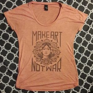 Make Art Not War Tee
